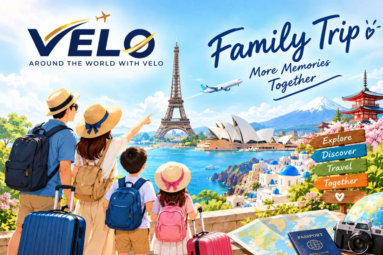 VELO Family Trip: More memories together, with a family and travel landmarks